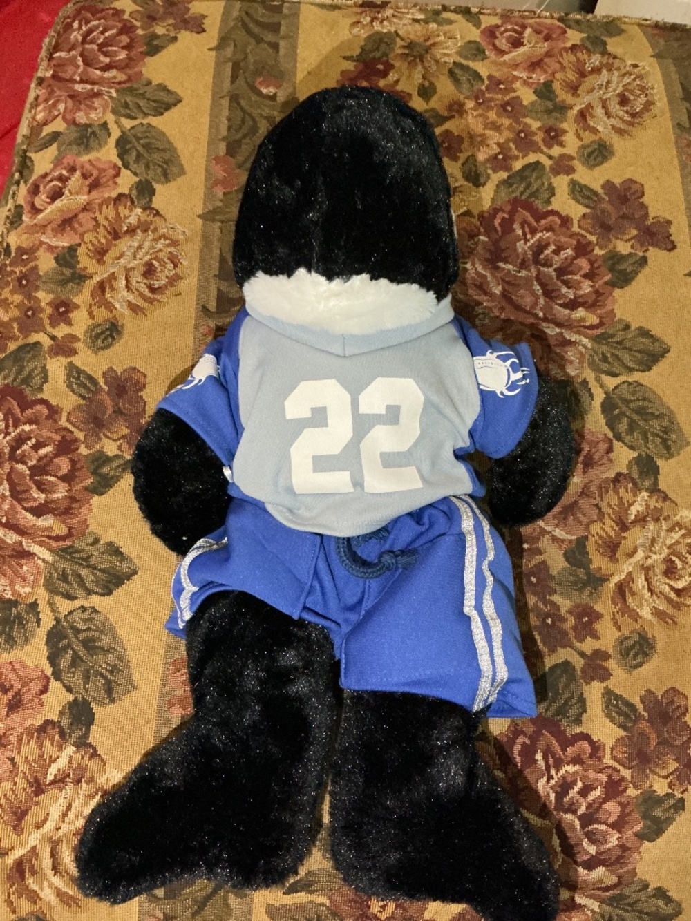 The Bear Factory 2001 Orca Whale Stuffed Animal Black White Plush Toy Seaworld